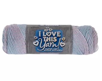 I Love This Yarn Gradient Print (Pastels) ~ 100% acrylic