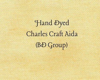 King's Gold Aida (CC-BDA-25) ~ Hand Dyed Charles Craft Cross Stitch Fabric
