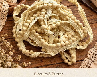Biscuits & Butter Hand Dyed Mini Pom Pom Trim (MPP-56) ~ 2 continuous yards per package