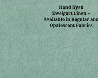 Rainforest Linen (LN-115) ~ Hand Dyed Zweigart Cross Stitch Fabric from Vintage NeedleArts - available in regular and opalescent linen