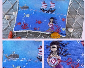 PAPER CHART - Stitching Under the Sea by MTV Cross Stitch Designs cross stitch chart design spring mermaid ocean nautical coastal