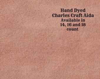 Copper Penny Aida (CC-BDA-110) ~ Hand Dyed DMC/Charles Craft Cross Stitch Fabric from Vintage NeedleArts