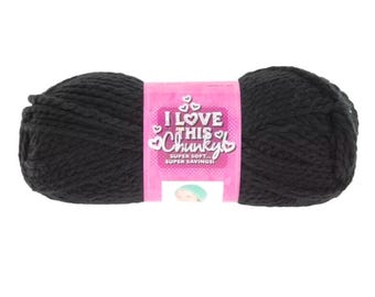 I Love This Chunky Yarn (Cool Black)