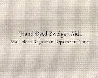 Victorian Lace Aida (Z-BDA-22-37) Hand Dyed Zweigart Cross Stitch Fabric