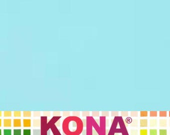 Kona Cotton Solid Fabric (Azure) from Robert Kaufman Fabrics ~ 100% premium cotton for sewing/quilting