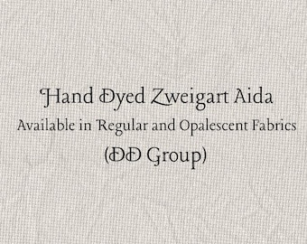 Taupe Aida (Z-DDA-57) Hand Dyed Zweigart Cross Stitch Fabric