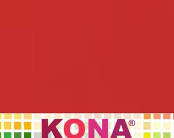 Kona Cotton Solid Fabric (Lipstick) from Robert Kaufman Fabrics ~ 100% premium cotton for sewing/quilting
