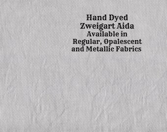 Tin Soldier Aida (Z-DDA-3) Hand Dyed Zweigart Cross Stitch Fabric from Vintage NeedleArts ~ available in regular, opalescent & metallic Aida