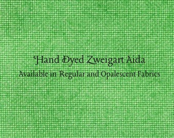Shamrock Aida (Z-BDA-52) Hand Dyed Zweigart Cross Stitch Fabric