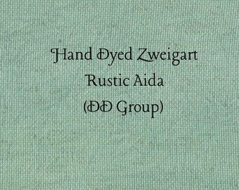 Spruce Rustic Aida (OR-DDA-63) ~ Hand Dyed Zweigart Oatmeal Rustico Cross Stitch Fabric