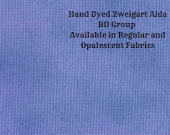Galaxy Blue Aida (Z-BDA-77) Hand Dyed Zweigart Cross Stitch Fabric
