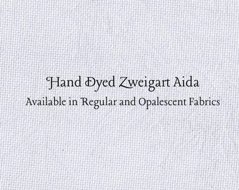 Lavender Frost Aida (Z-DDA-82) Hand Dyed Zweigart Cross Stitch Fabric