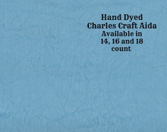 Bermuda Bay Aida (CC-DDA-108) ~ Hand Dyed DMC/Charles Craft Cross Stitch Fabric from Vintage NeedleArts