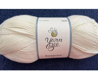 Yarn Bee Easygoing Yarn (Frosting) ~ super soft machine washable acrylic/polyamide blend