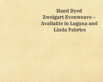 Sunflower Evenweave (LG/LND-78) Hand Dyed Zweigart Cross Stitch Fabric from Vintage NeedleArts ~ available in Lugana and Linda fabrics