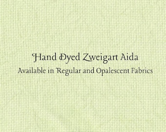 Sweet Grass Aida (Z-DDA-12) Hand Dyed Zweigart Cross Stitch Fabric