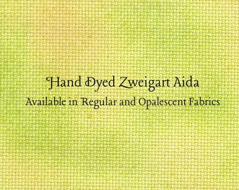 Lizard Juice Aida (Z-BDA-25-27-PT) Hand Dyed Zweigart Cross Stitch Fabric