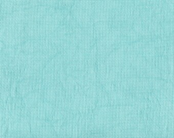 SHORT CUT - Miss Tilly's Teal (DD) Hand Dyed Zweigart Aida Cross Stitch Fabric from Vintage NeedleArts