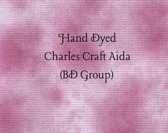 Cupid's Kiss Aida (CC-BDA-96-95-PT) ~ Hand Dyed Charles Craft Cross Stitch Fabric
