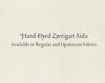 Almond Aida (Z-DDA-11) Hand Dyed Zweigart Cross Stitch Fabric