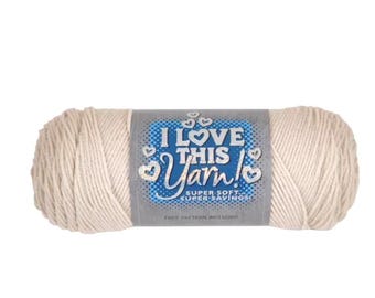 I Love This Yarn! (Linen) ~ super soft machine washable 100% acrylic