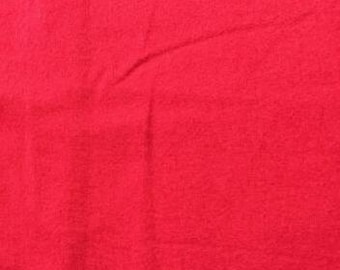 FAT QUARTER ~ Super Snuggle Solid Red Flannel  ~ 100% cotton 19x21 inches pre-cut