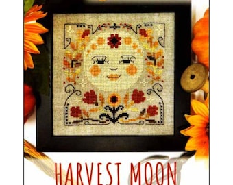 PAPER Cross Stitch Chart - Harvest Moon by Tiny Modernist
