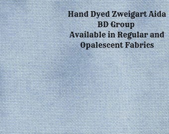 Denim Aida (Z-BDA-17) Hand Dyed Zweigart Cross Stitch Fabric