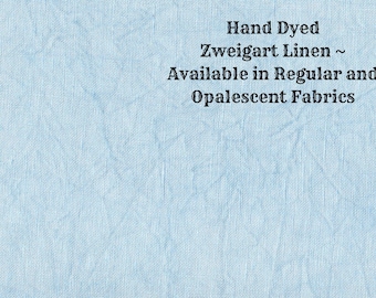 Frozen Linen (LN-7) ~ Hand Dyed Zweigart Cross Stitch Fabric from Vintage NeedleArts - available in regular and opalescent linen