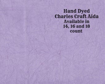Purple Passion Aida (CC-DDA-29) ~ Hand Dyed DMC/Charles Craft Cross Stitch Fabric from Vintage NeedleArts