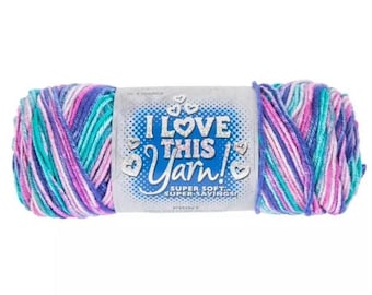 I Love This Yarn Print (Day Dreamery) ~ super soft machine washable 100% acrylic
