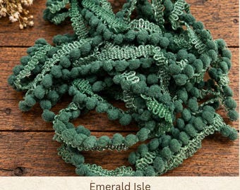 Emerald Isle Hand Dyed Mini Pom Pom Trim (MPP-115) ~ 2 continuous yards per package