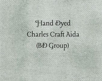 Sage Aida (CC-BDA-91) ~ Hand Dyed Charles Craft Cross Stitch Fabric