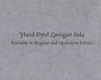 Black Magic Aida (Z-DDA-31) Hand Dyed Zweigart Cross Stitch Fabric