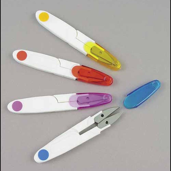 4 1/2" Thread Snips - Embroidery Scissors stainless steel cross stitch needlepoint small sewing sharp needlework crafts with sheath