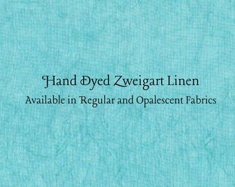 Miss Tilly's Teal Linen (LN-41) ~ Hand Dyed Zweigart Cross Stitch Fabric