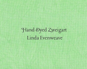 Shamrock Linda Evenweave (LND-52) Hand Dyed Zweigart Cross Stitch Fabric