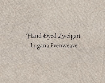 Driftwood Lugana Evenweave (LG-32) Hand Dyed Zweigart Cross Stitch Fabric