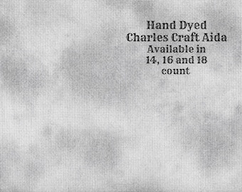 Thundercloud Aida (CC-BDA-30-3-PT) ~ Hand Dyed Dmc/Charles Craft Cross Stitch Fabric from Vintage NeedleArts