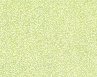 FAT QUARTER ~ Scroll Vines Embossed Cotton (Gremlin) ~ Hand Dyed Fabric from Vintage NeedleArts 18x22 inches