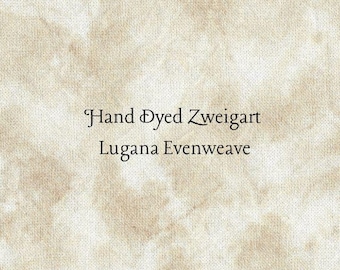 Buckwheat Lugana Evenweave (LG-89-22-PT) Hand Dyed Zweigart Cross Stitch Fabric