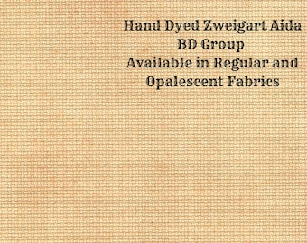 Butterscotch Aida (Z-BDA-83) Hand Dyed Zweigart Cross Stitch Fabric