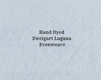 Gathering Storm Lugana Evenweave (LG-98) Hand Dyed Zweigart Cross Stitch Fabric