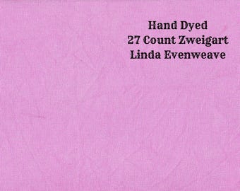 Berry-licious Linda Evenweave (LND-50) ~ Hand Dyed Zweigart Cross Stitch Fabric from Vintage NeedleArts