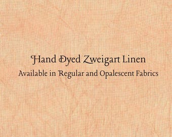 Peach Melba Linen (LN-76) ~ Hand Dyed Zweigart Cross Stitch Fabric