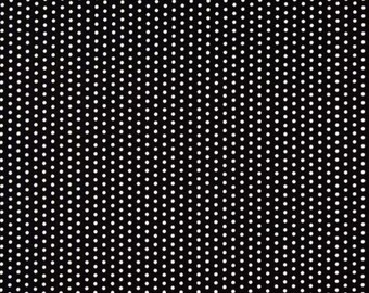 Black & White Polka Dot Calico Fabric from Brother Sister Design Studio ~ 100% quilter's cotton sewing/quilting