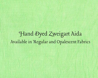 Shamrock Aida (Z-DDA-52) Hand Dyed Zweigart Cross Stitch Fabric
