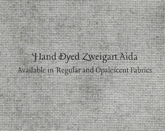Smoke Aida (Z-BDA-46) Hand Dyed Zweigart Cross Stitch Fabric