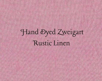 Peony Rustic Linen (FLN-51) ~ Hand Dyed Zweigart Cross Stitch Fabric