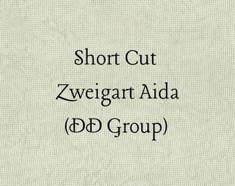 SHORT CUT - Milkweed (DD) Hand Dyed Zweigart Aida Cross Stitch Fabric